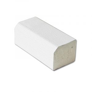 Rectangle Trim - Foiled White