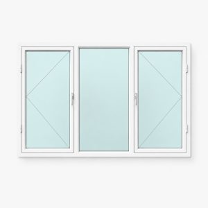 Middle Fixed With Side Hung Each Side